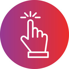 Obraz premium Clicks Icon Style