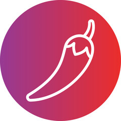 Chilli Pepper Icon Style