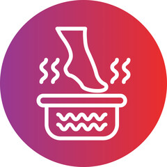 Foot Spa Icon Style