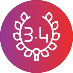 Obraz premium Magna Cum Laude Icon Style