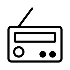 Radio icon using line style