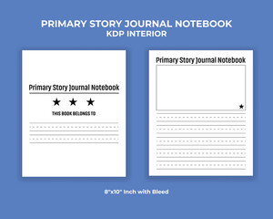 Primary Story Journal Notebook KDP Interior