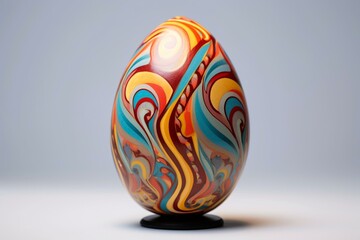 vibrant egg, contemporary egg design, multicolored art. Generative AI