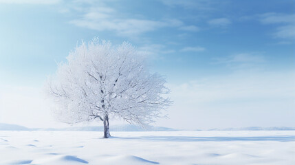 Fototapeta na wymiar a simple image, reminiscent of winter but without hyper realistic, photographic snow - Generative AI