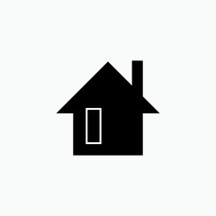 Home Icon. House, Residence Symbol - Vector.