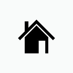 Home Icon. House, Residence Symbol - Vector.