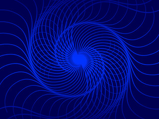 Dark abstract background with shining waves. Shiny moving lines design element. Modern blue purple gradient flowing wave lines. Futuristic technology concept. Vector illustration.