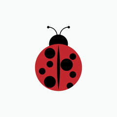Ladybug Icon. Wildlife Vector. Animal Sign. An Insect Symbol. 