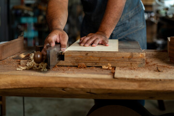 Luthier Preparing Spruce Top Wood for Acoustic Guitar