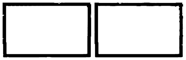 A set of frames in grunge style
