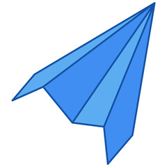 Blue Paper Airplane