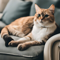 cat on the couch