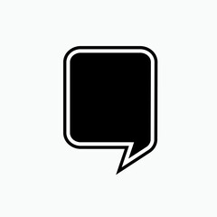 Bubble Speech Icon. Talk, Chat Illustration. Applied as Trendy Symbol for Design Elements, Websites, Presentation and Application - Vector.    