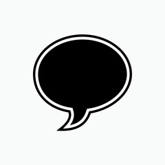 Bubble Speech Icon. Talk, Chat Illustration. Applied as Trendy Symbol for Design Elements, Websites, Presentation and Application - Vector.    