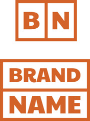 Catering service with brand name. Design element. Visual identity. Suitable for catering company, food service, event.