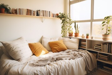 a clean and organized sleeping environment