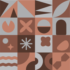 Shapes design in square for templates