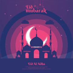 Eid Mubarak social media post design
