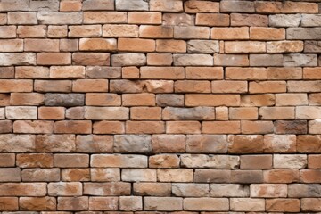 wall of bricks in a straight line