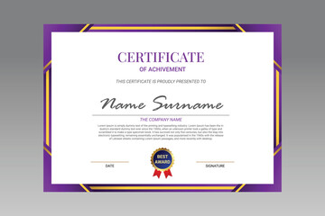 Certificate template, Diploma design,Vector illustration