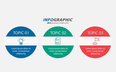 Timeline Creator infographic template. 3 Step timeline journey, calendar Flat simple infographics design template. presentation graph. Business concept with 3 options, vector illustration.