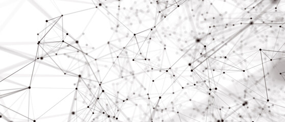 Abstract futuristic - technology with polygonal shapes on white background. Design digital technology concept.