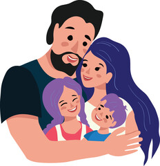 parent and child, happy family