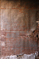 Rusty Metal Doors of old abandoned barn or building background texture