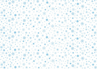 青色の雪の結晶の背景 - obrazy, fototapety, plakaty