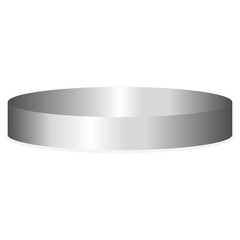 Silver Podium For Product Placement