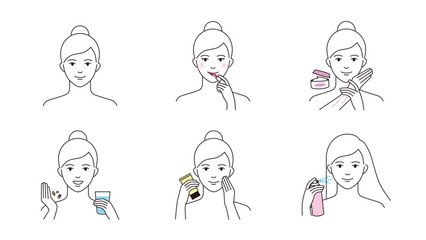 美容　女性　複数