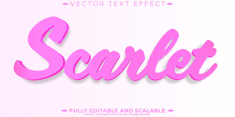 Elegant text effect, editable sophistication and stylish customizable font style