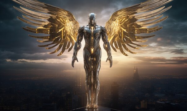Winged Man Color