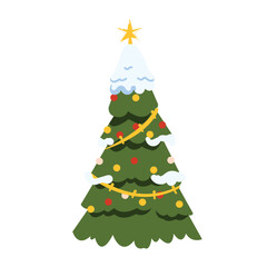 Green Christmas Tree | Winter Christmas Theme