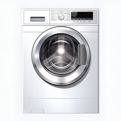 washing machine isolated on white machine, washing, laundry, wash, washer, appliance, clean, isolated, white, equipment, 