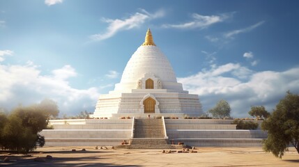 temple or pagoda with a natural background