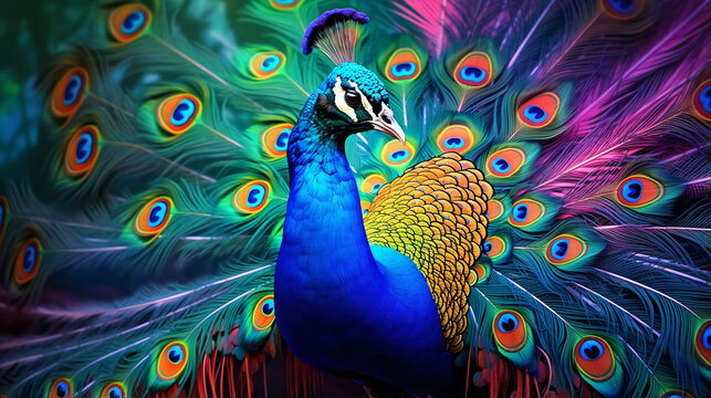 Image of a peacock beautiful