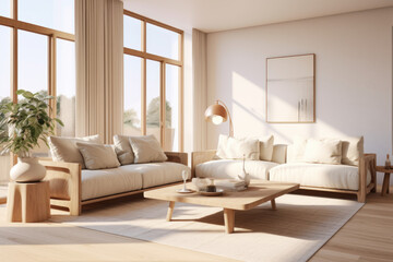 Fototapeta premium livingroom : Modern interior japanese design