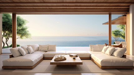 Fototapeta na wymiar Modern luxury living room