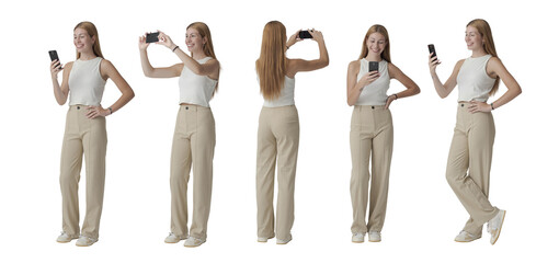 Young woman using a smartphone