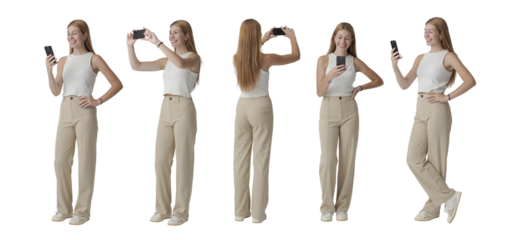 Young woman using a smartphone