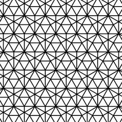 Abstract geometric pattern with lines. Black and white texture. Vector illustration