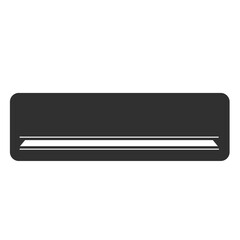 Air conditioner simple icon with white background electrical appliance vector illustration