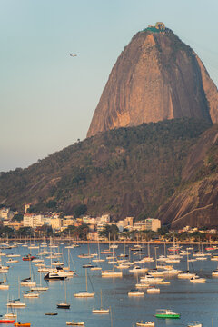 Breathtaking View of Sugarloaf Mountain in Rio at Sunset