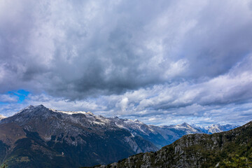 With september the autumn is coming in the Julian Alps