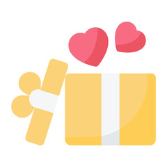 Love Gift Flat Icon