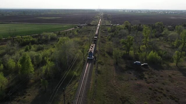 A passenger car collided with a train. The car was involved in an accident at a railway crossing. accident