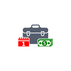 Employee Wages icon isolated on transparent background