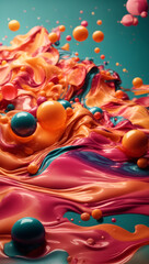 liquid color abstract background