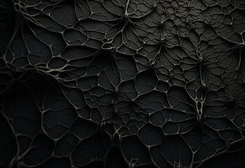 Abstract black background with webs on it.